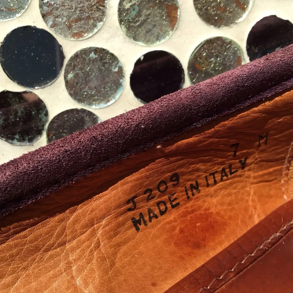 Vintage Coach Womens Suede Loafers in Deep Burgundy - Classic Slip-On Style - Picture 14 of 14